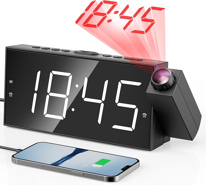 Mesqool Digital Projector Alarm Clocks by Mesqool