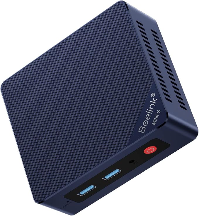 Beelink Mini PC, Mini S12 Intel 12th Gen 4-Core N95, Mini Computer 12GB LPDDR5 by Beelink
