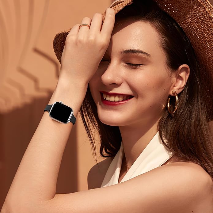 Charlam Slim Leather Band Compatible - Image 2