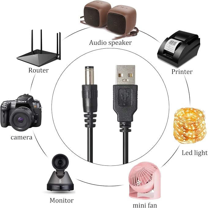 USB to DC Power Charging Cable - Image 5