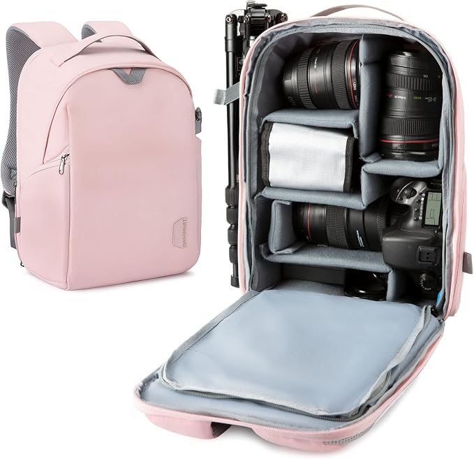 BAGSMART Camera Bag, Camera Backpack, DSLR SLR Camera Case Fits 13.3 Inch Laptop by BAGSMART