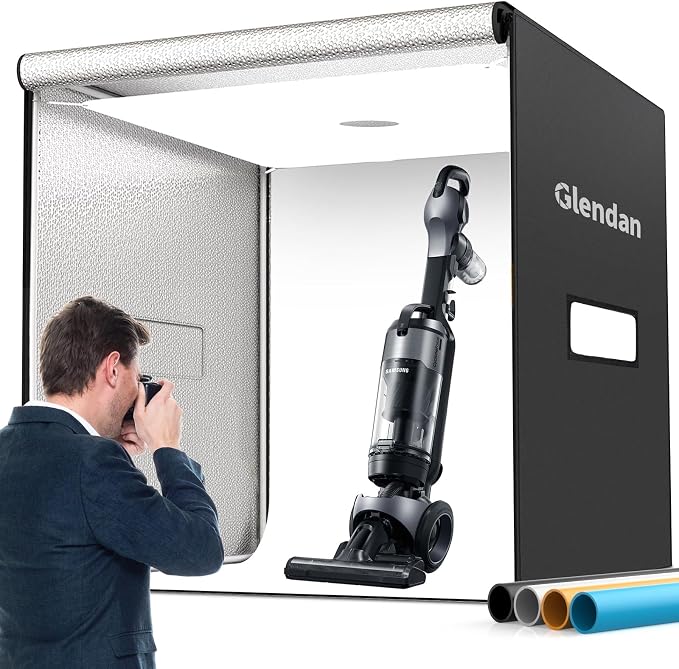 Glendan 32"x32" Light Box Photography, Large Photo Light Box by Glendan