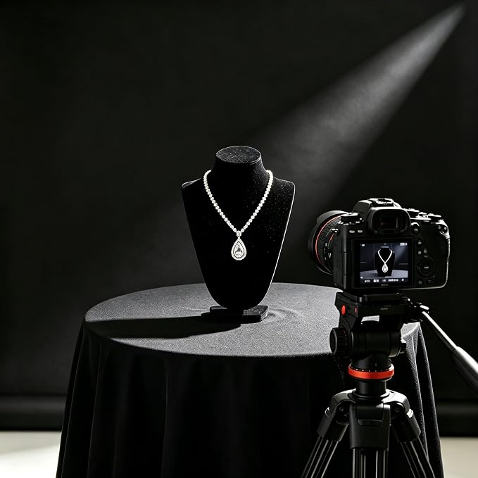Black Photo Backdrop for Photoshoot, Fabric Background for Product Photography - Image 6