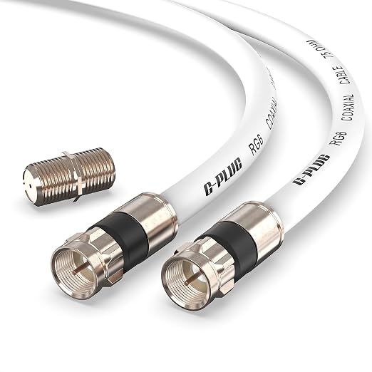 G-PLUG 1FT RG6 Coaxial Cable Connectors Set by G-PLUG