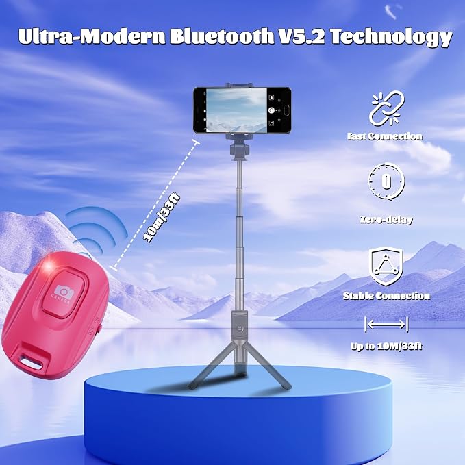 Wireless Camera Remote Shutter for iPhone and Android Smartphones 2 Pack - Image 3