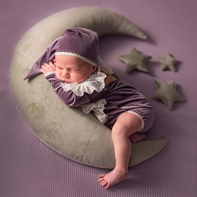IGMaryBox Baby Moon Star Pillow Infant Posing Pillow Newborn Photography Prop - Image 7