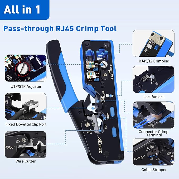 All-In-One RJ45 Crimp Tool - Image 5