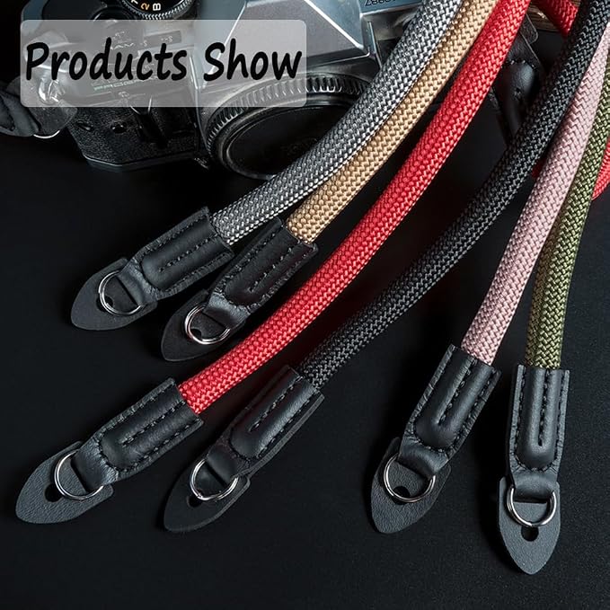 Camera Strap Vintage 100cm Nylon Climbing Rope Camera Neck Shoulder Strap - Image 4