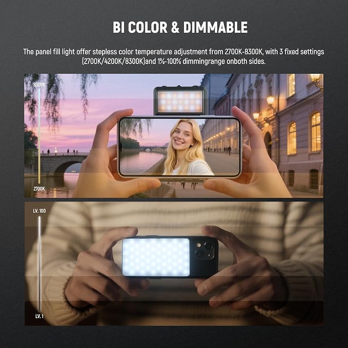 NEEWER Basics 5W Magnetic Phone Selfie Light - Image 6