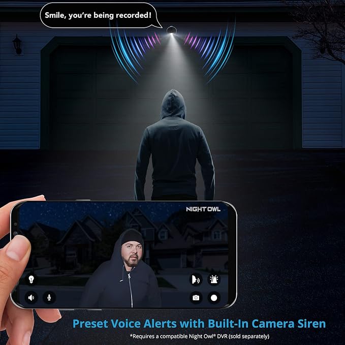 Night Owl Wired 4K UHD Indoor/Outdoor Add On Spotlight Cameras - Image 4