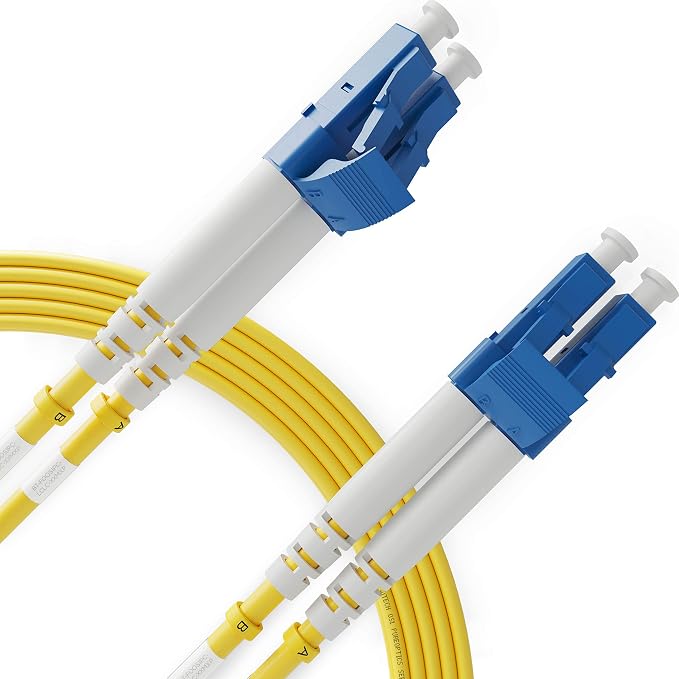 BEYONDTECH 20m LC to LC Fiber Patch Cable – UPC Single-Mode Duplex Fiber Optic by Beyondtech