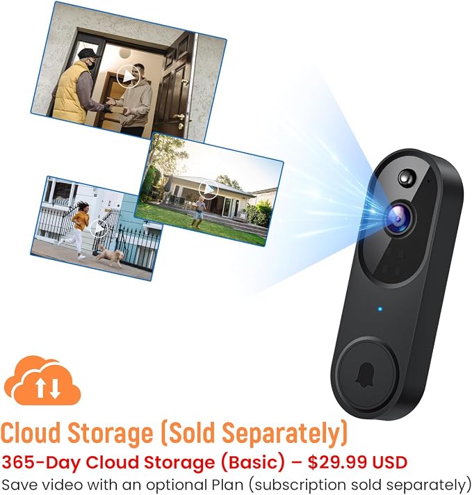 GridTera Smart Video Doorbell Camera Wireless, AI Human Detection and Instant - Image 7