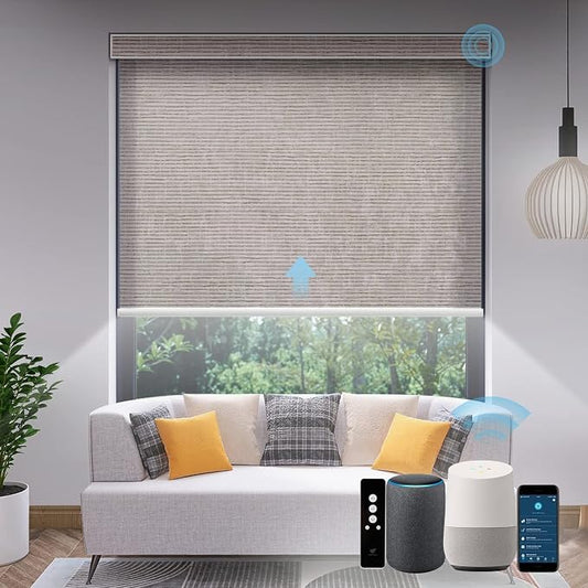 SmartWings Motorized Light Filtering Shades, Work by SmartWings