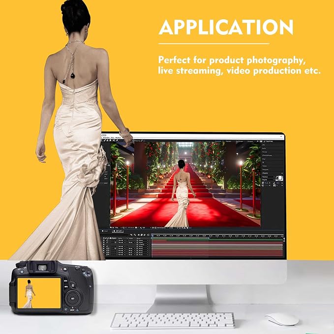 Yellow Photo Backdrop, Photo Booth Portrait Photography Background, Studio - Image 2