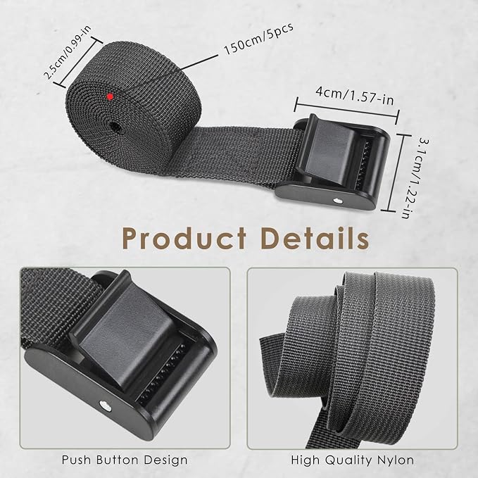 5pcs Trail Camera Straps Game Camera Tree Mounting Straps Portable UV Resistant - Image 2