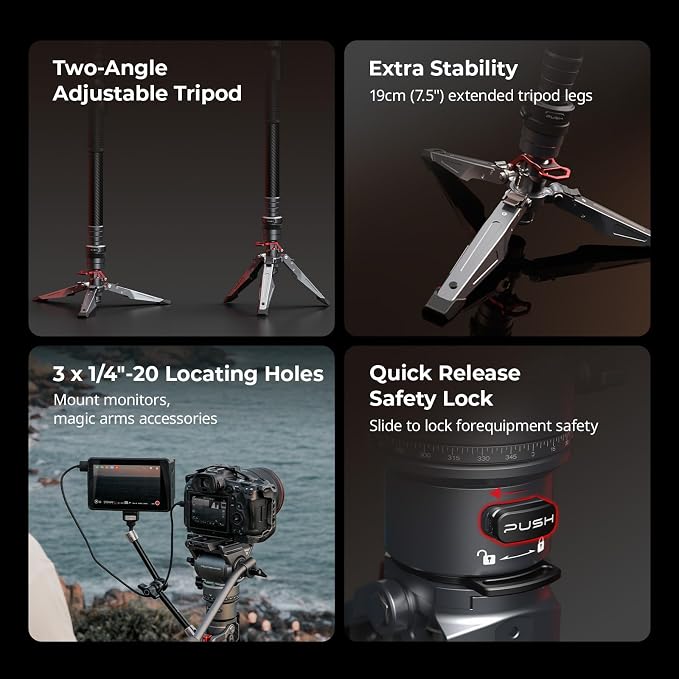 SmallRig 175cm / 68.9" Carbon Fiber Video Monopod - Image 7