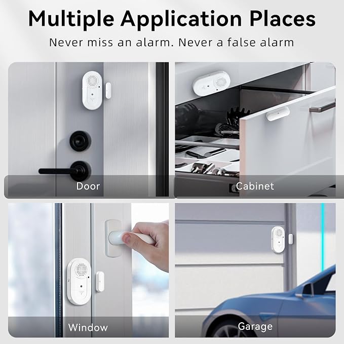 Sanjie Door Alarms When Opened, Door Window Alarm Sensors - Image 7