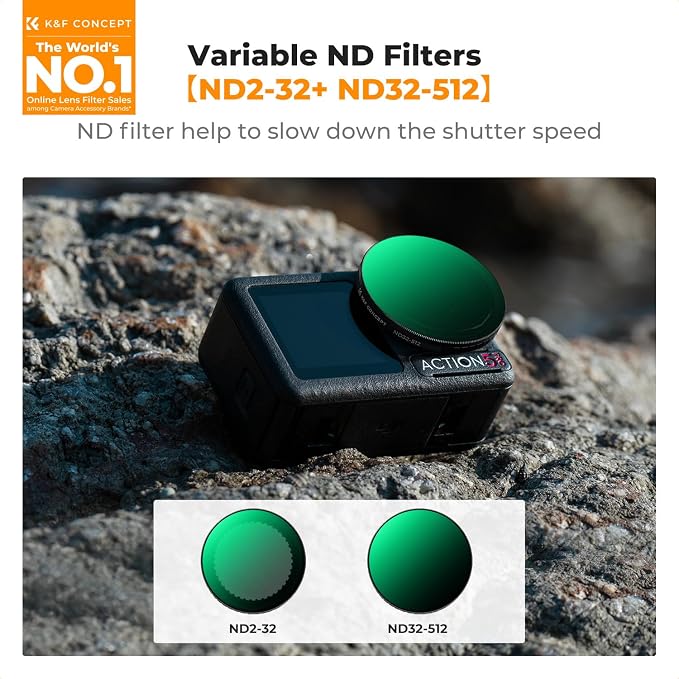 K&F CONCEPT Push in Fit Variable ND Filter Set Compatible - Image 2