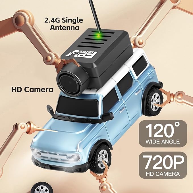 WLtoys 1:64 Mini RC Cars, 2.4G FPV Remote Control Toy Car - Image 5