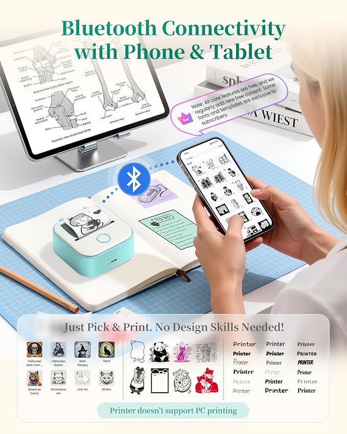 Memoking Mini Sticker Printer - Image 8