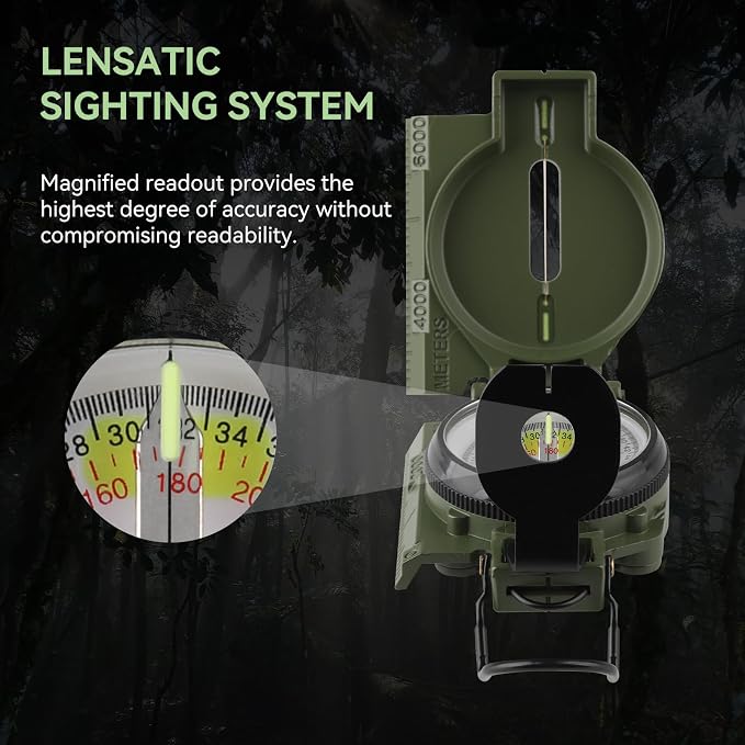 Compass Hiking Survival, Wilderness Survival Compass - Image 7
