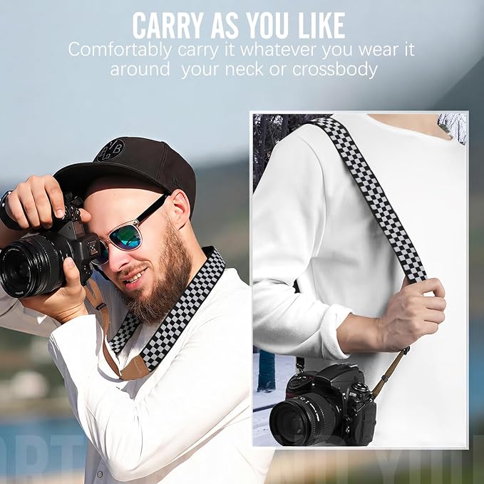 MoKo Camera Strap, Cotton Vintage Camera Strap, Adjustable Neck & Shoulder - Image 6