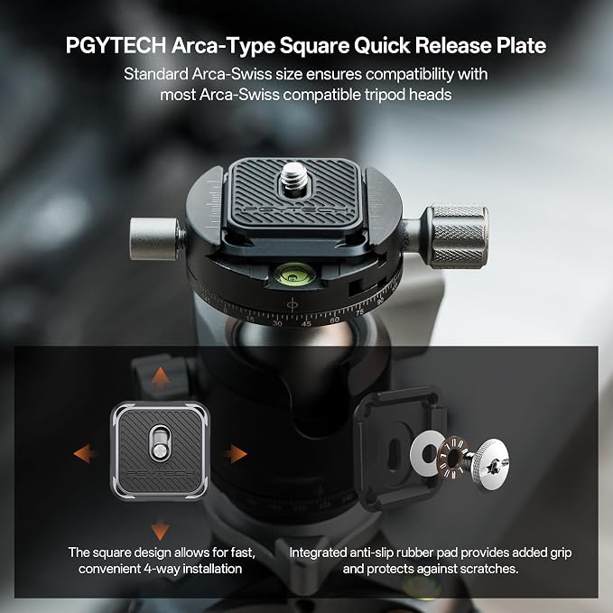 PGYTECH Camera Shoulder Strap Mount Quick Release Clamp & Plate Kit, Aluminum - Image 7