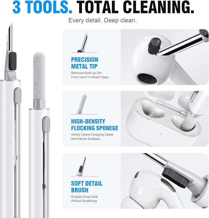 Hyashee Cleaner Kit for AirPods Pro 3/2/1, 3-in-1 Earbud Cleaning Pen - Image 3