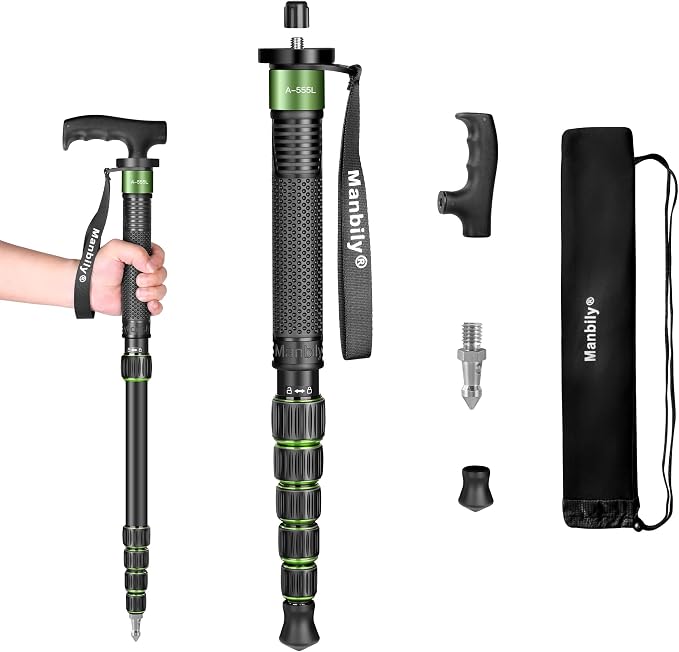 Manbily Camera Monopod Aluminum Portable Compact Lightweight Travel Monopod by Manbily