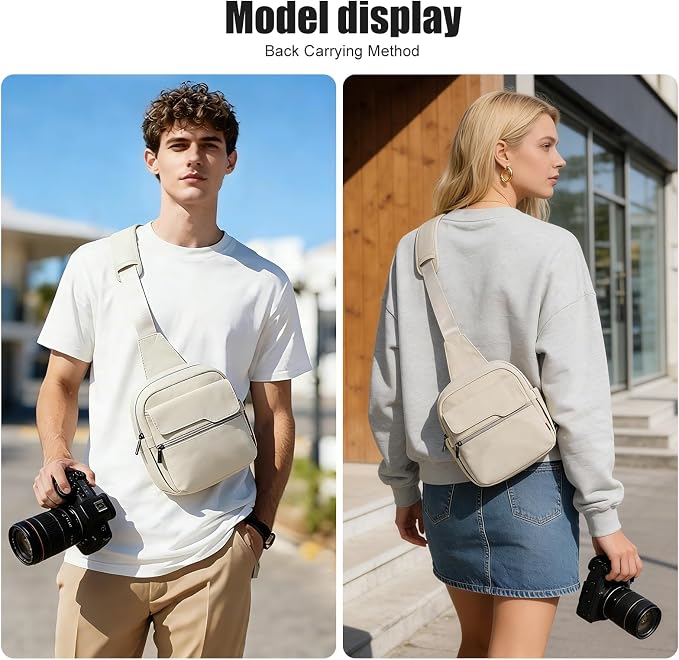 Cwatcun Camera Bag Small Compact Camera Sling Case, Waterproof Canvas Crossbody - Image 8