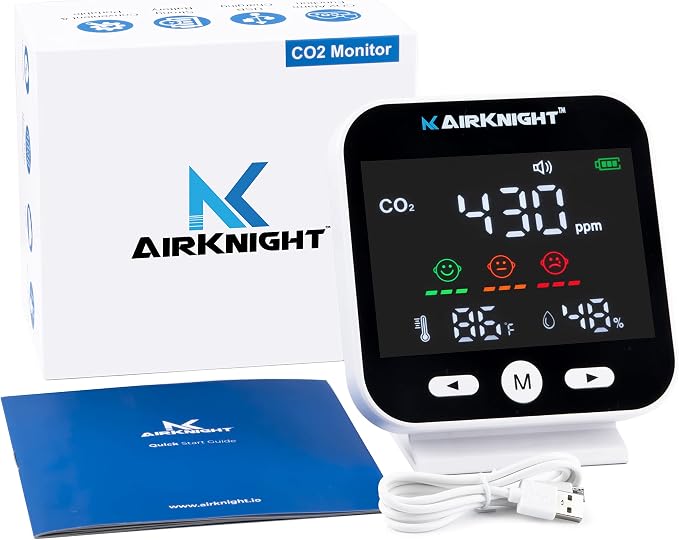 CO2 Monitor Indoor with Bonus Humidity & Temperature Readings | Carbon Dioxide - Image 3