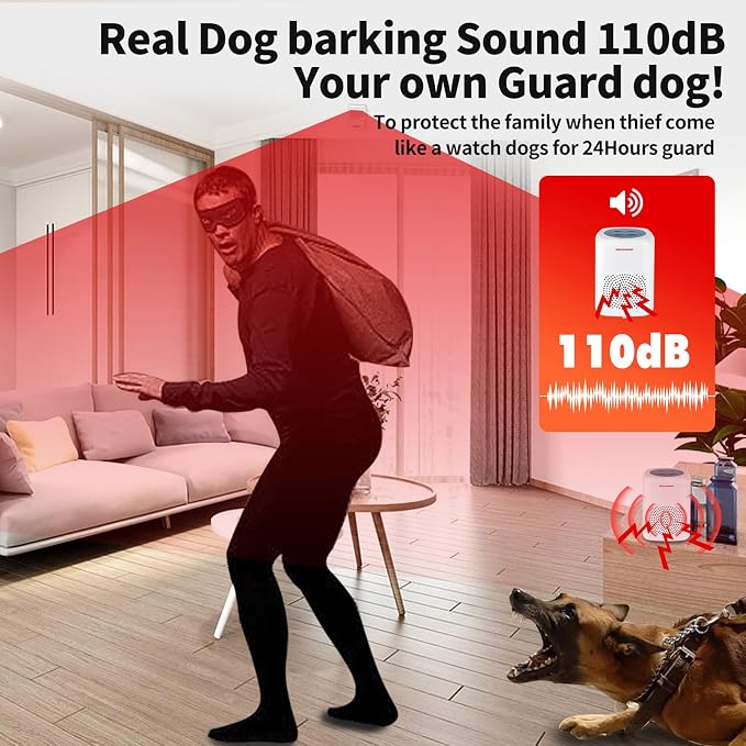 S SELDORAUK Motion Sensor Door Chime, Dog Barking Alarm Doorbell Guard Wireless - Image 5