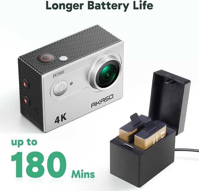 AKASO EK7000 4K30FPS 20MP WiFi Action Camera - Image 7