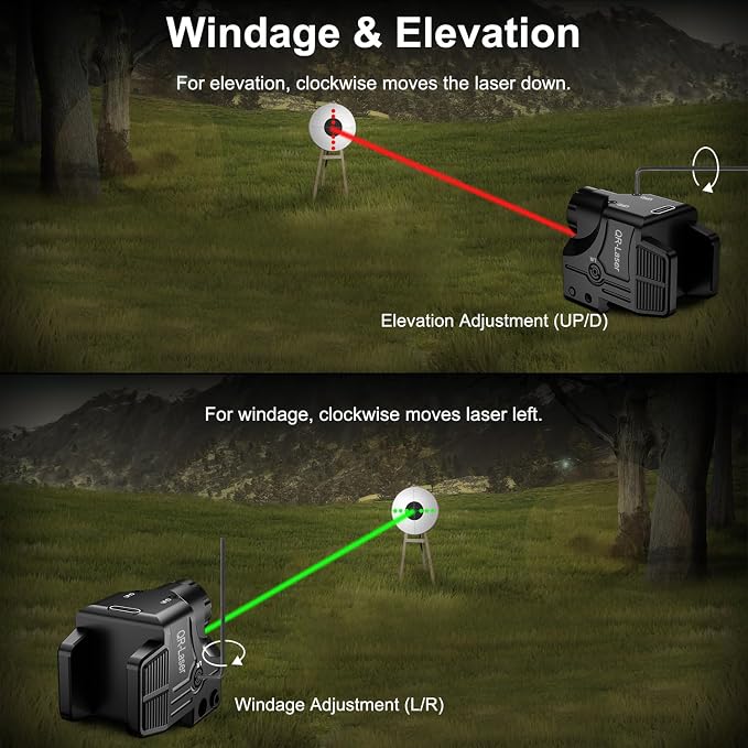 Red Green Purple Blue Laser Light Combo, 800 Lumens Tactical Flashlight Laser - Image 5