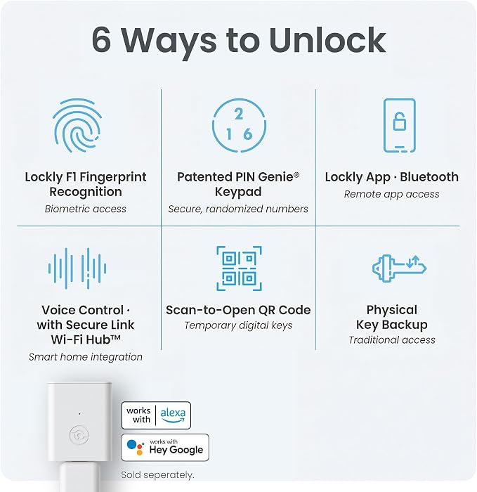 Lockly Secure Plus, Keyless Entry Door Lock, Smart Locks - Image 6