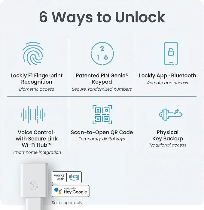 Lockly Secure Plus, Keyless Entry Door Lock, Smart Locks - Image 6