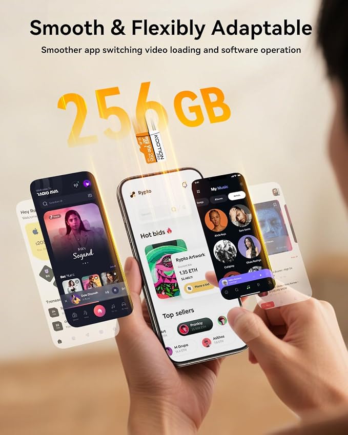 KOOTION Micro SD Card 256GB U3 TF Card - Image 4