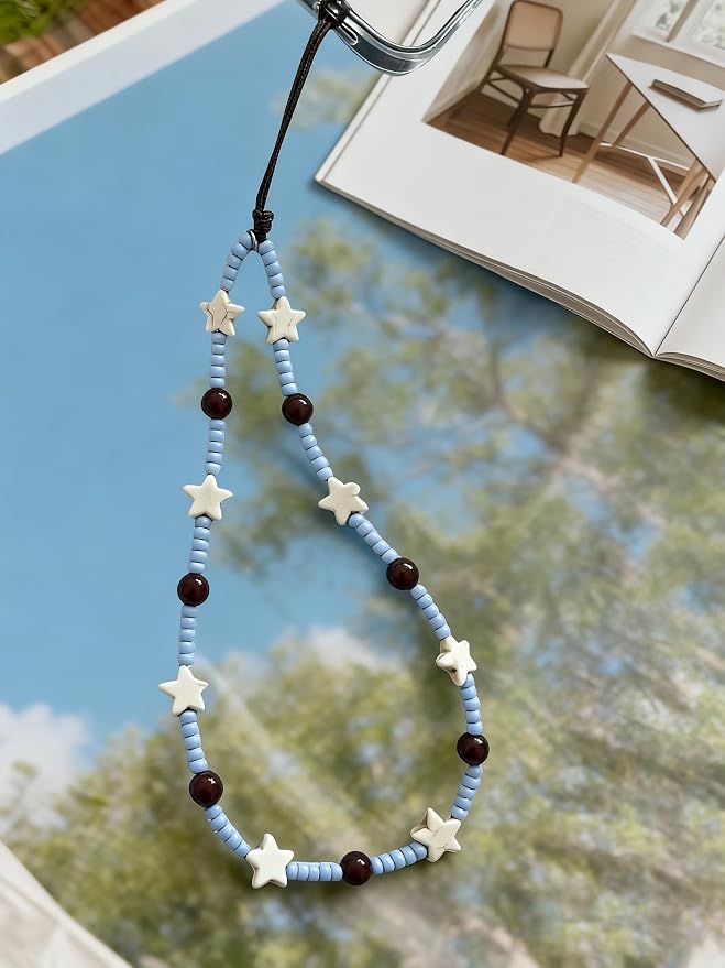 2 Pcs Phone Charm Strap Hand for iPhone Wrist Strap Camera Lanyard Pearl Beaded - Image 4