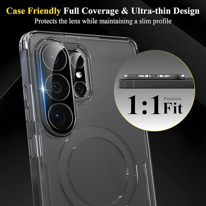 4 Pack for Samsung Galaxy S26 Ultra Camera Lens Screen Protector, 9H Tempered - Image 6