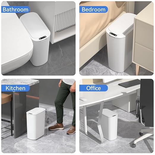 FRESHLIX Automatic Motion Sensor Bathroom Trash Can - Image 8