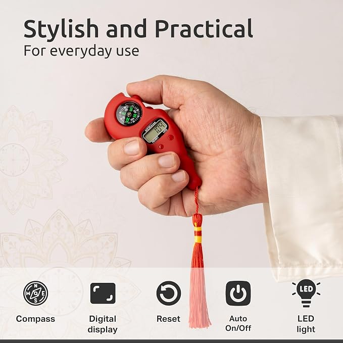 Digital Finger Tasbih with Compass & Night Light - Image 4