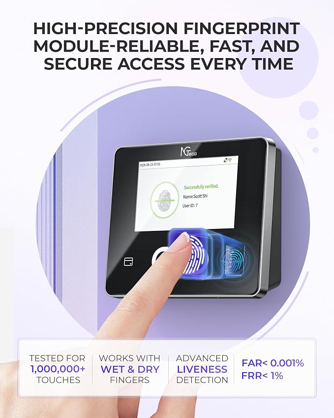 NGTeco Time Clock Cloud-Based - Image 4