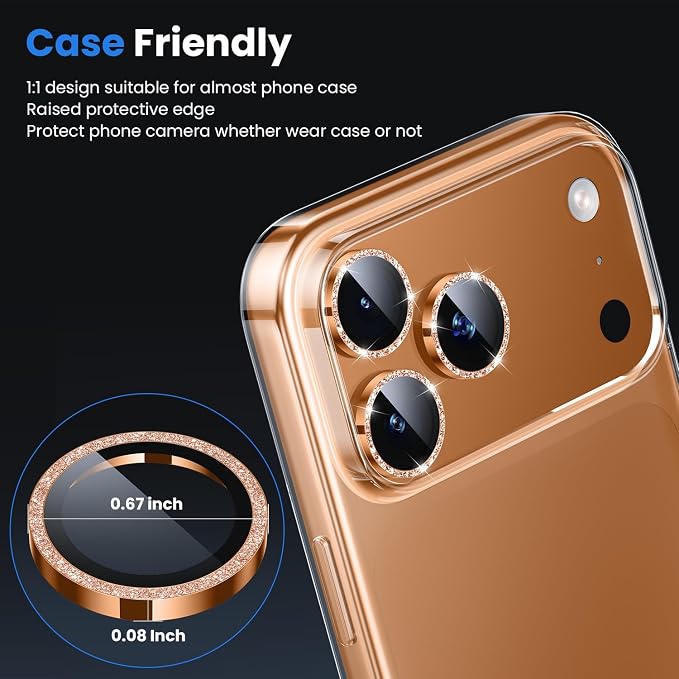 WSKEN for iPhone 17 Pro/iPhone 17 Pro Max Camera Lens Protector - Image 5