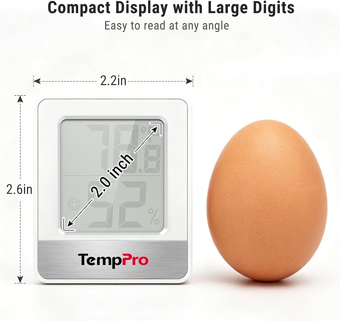 TempPro TP49 Digital Hygrometer Indoor Thermometer Humidity Meter Room - Image 4