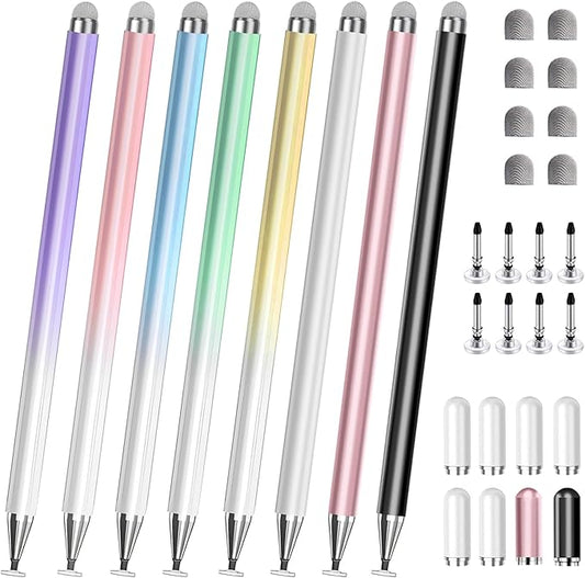 Stylus Pen for Touchscreen, 2 in 1 Stylists Pens Compatible by AmberVec