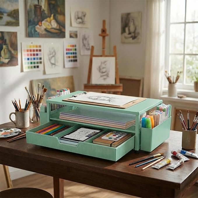 ECOLOVI Desk Organizer and Accessories, 2-Tier Computer Monitor Stand Rise - Image 9
