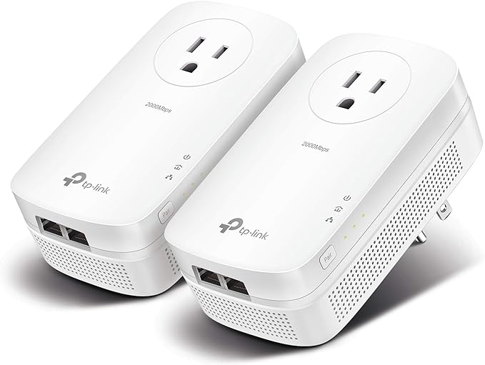 TP-Link AV2000 Powerline Ethernet Adapter TL-PA9020P KIT by TP-Link