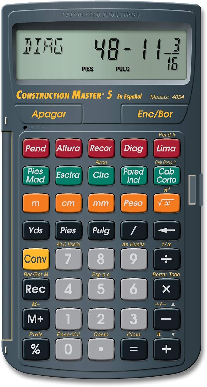 Calculated Industries 4054 Construction Master 5 en Espanol Construction by CalculatedIndustries
