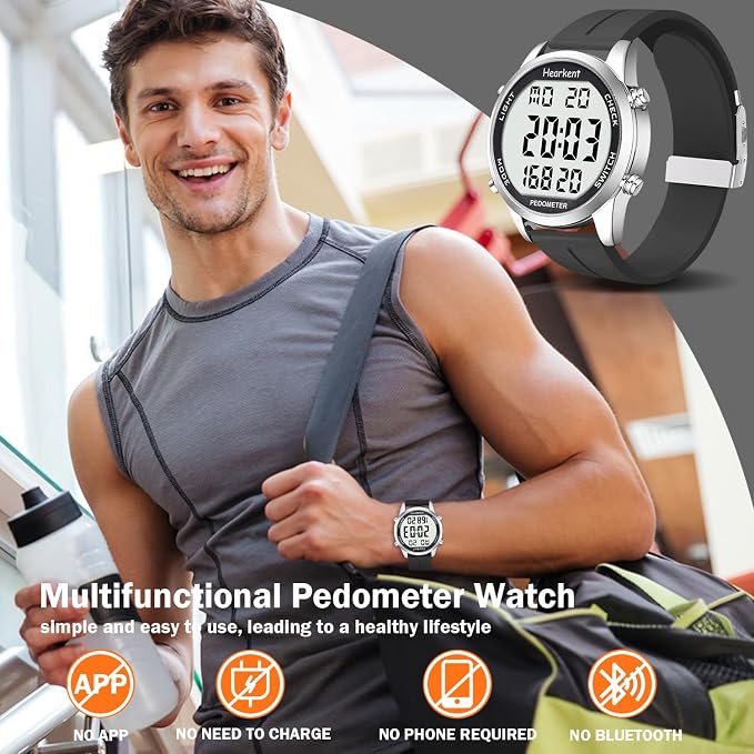 Pedometer Watch for Walking for Senior No App Required - Image 2