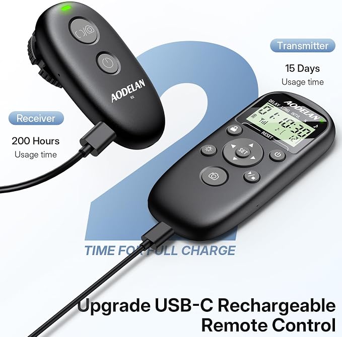 for Canon Camera Rechargeable Remote Shutter Release - Image 2